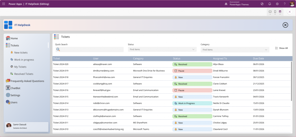 Power Apps Templates Marketplace IT HelpDesk Power Apps Template