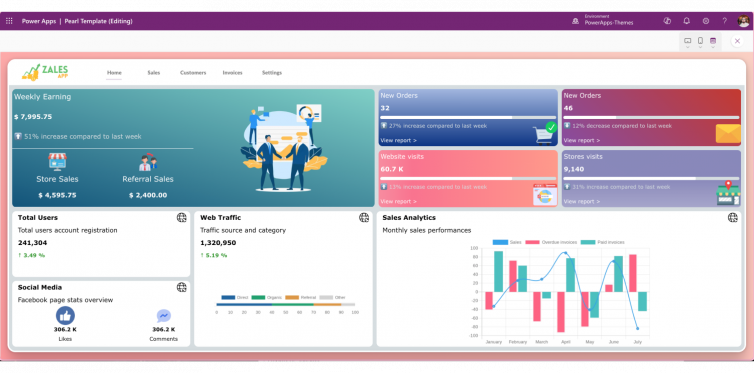 PowerApps-Template.com Zales App