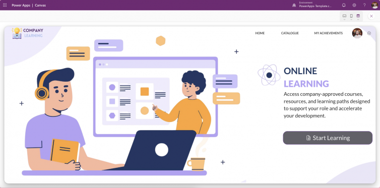 CompanyLearningPortal-PowerApps-Template-1
