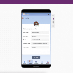 leave request - mobile app