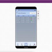 leave request - mobile app