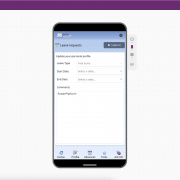 leave request - mobile app