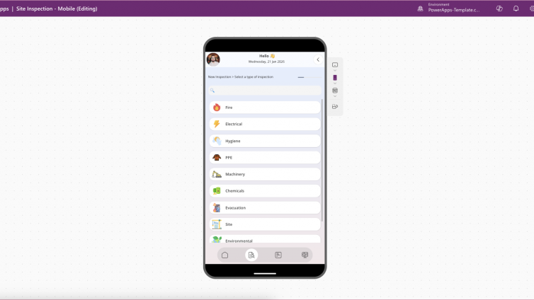 Site Inspection Mobile App – Power Apps Template