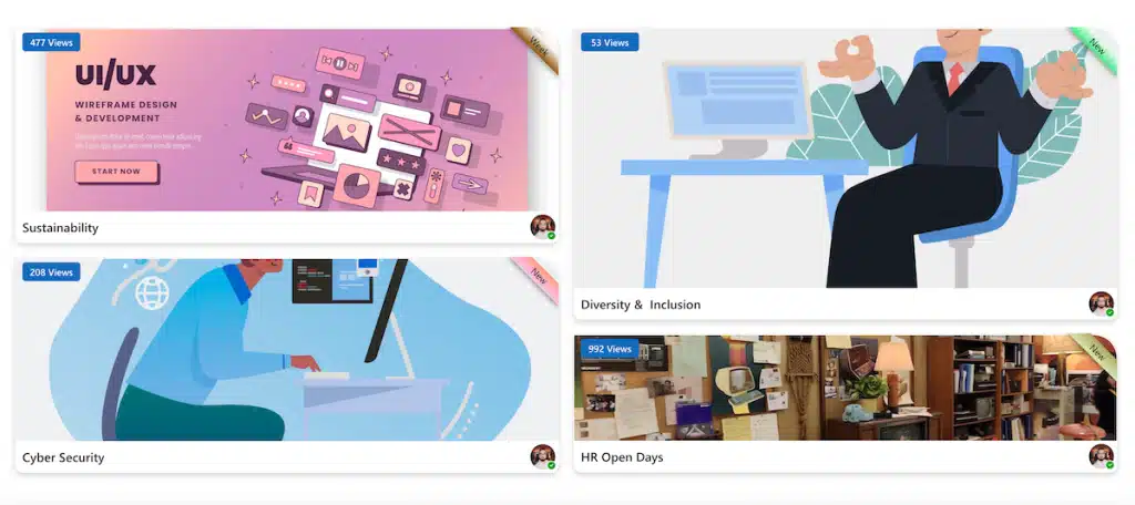 Power Apps container with ribbon badge for status indicators
