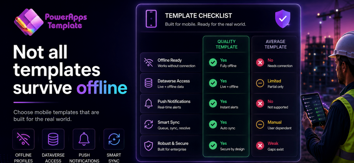 Power Apps Mobile Templates 2026: Why Offline-Ready Beats Built From Scratch